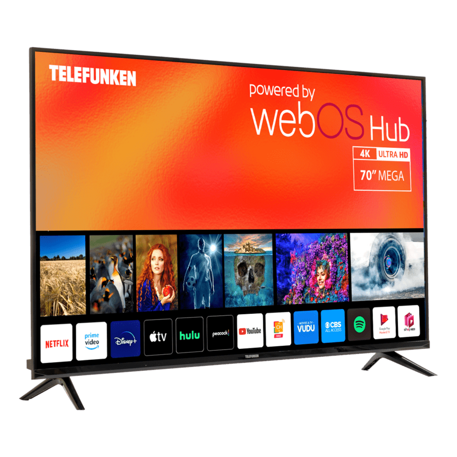 TELEFUNKEN D18 70″ SMART TV UltraSlim Frameless Design 4k UHD DLED SMART TV with WebOS - Image 3